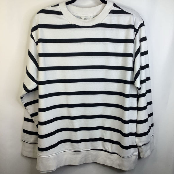 Size M: H&M Maternity White & Black Striped Long Sleeve T