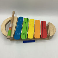 Hape Wooden Rainbow Xylophone w/ Mallet