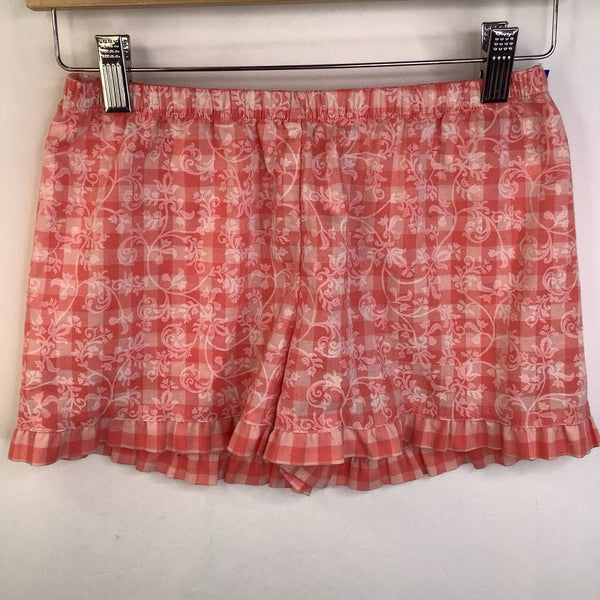 Size 10-12: American Girl Pink Gingham/Floral Shorts