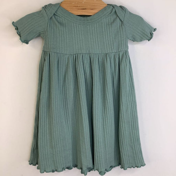 Size 3-6m: Kate Quinn Green Ribbed Dress