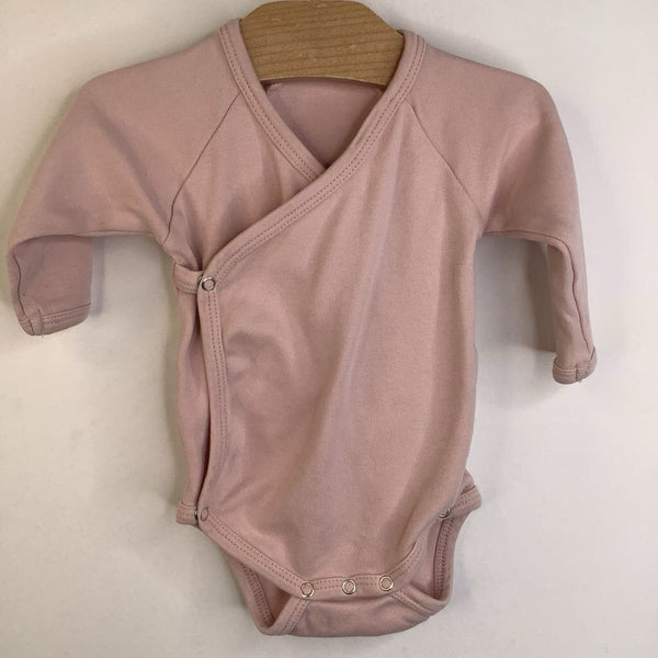 Size 0-3m: Kate Quinn Pink Long Sleeve Onesie