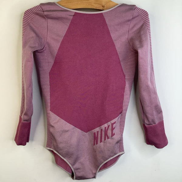 Size 6: Nike Pink Long Sleeve Leotard