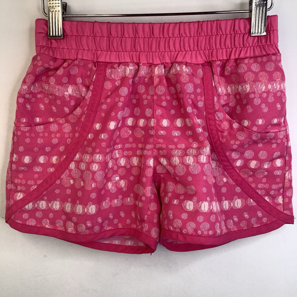 Size 7-8: Columbia Omni-Shield Pink White Dots Shorts