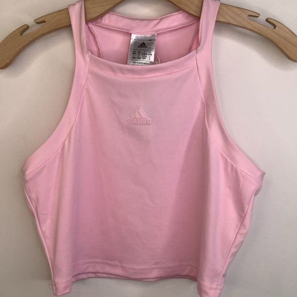 Size 14-16: Adidas Pink Razor Back Cropped Tank NEW w/ Tag