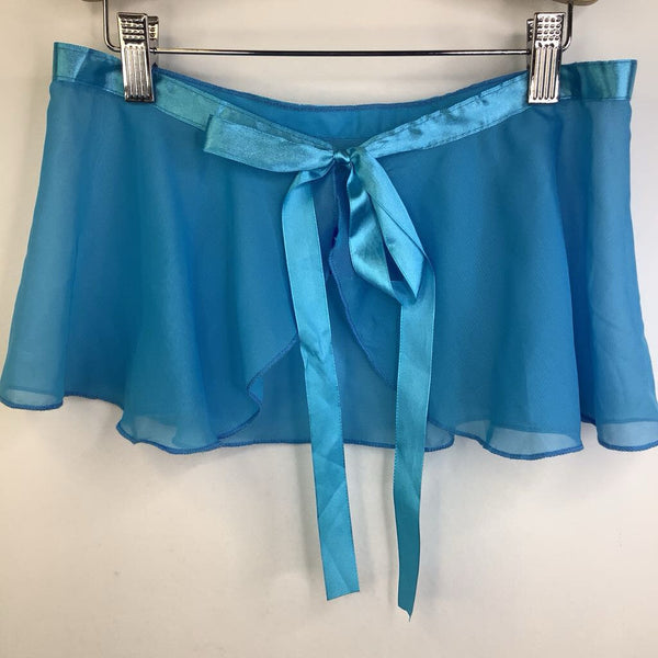 Size S: Blue Wrap Dance Skirt
