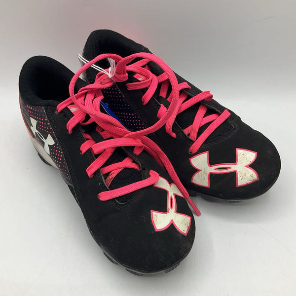 Size 13: Under Armour Black & Pink Lace-up Baseball Cleats