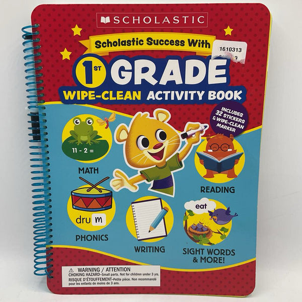 Scholastic Success with 1st Grade Wipe-Clean Activity Book (paperback)