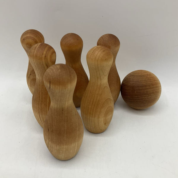 Wooden Mini Bowling Set