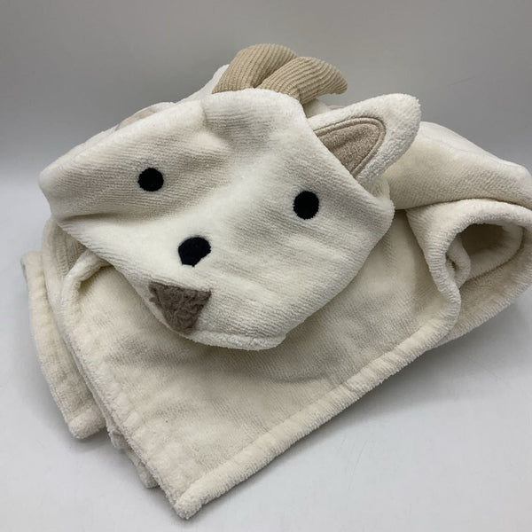 West Elm by Pottery Barn White Goat Hooded Towel
