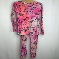 Size 14: Gap Hot Pink/Orange Long Sleeve 2pc PJS