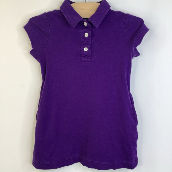 Size 2: Primary Purple Collared Short Sleeve Dress w/ Pockets