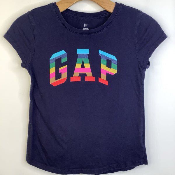 Size 10: Gap Navy Blue Rainbow T-Shirt