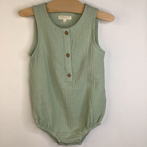 Size 2: Grayson Collection Light Green Tank Short Romper NEW w/ Tag