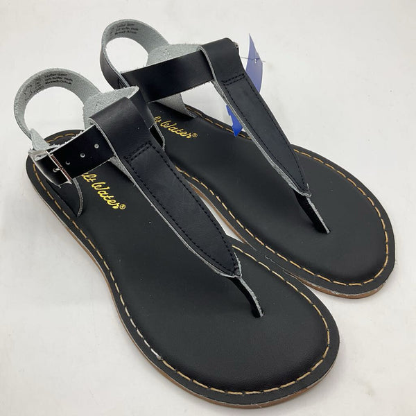 Size 4Y: Salt Water Black Leather Buckle Sandals NEW