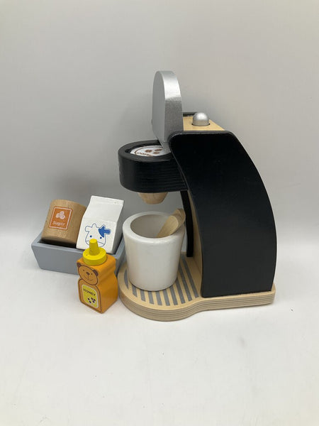 Hape Wooden Coffee Maker Set- As Is