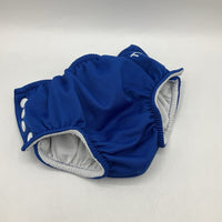 Size M: TYR Snap Adjustable Blue Swim Diaper