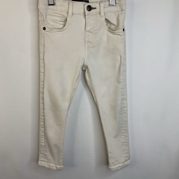 Size 2-3: Zara White Adjustable Waist Band Jeans