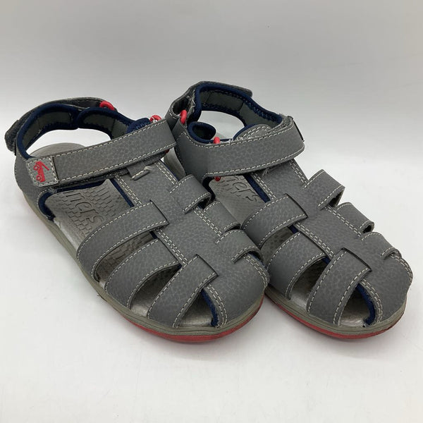 Size 13: See Kai Run Dark Grey Velcro Strap Sandals