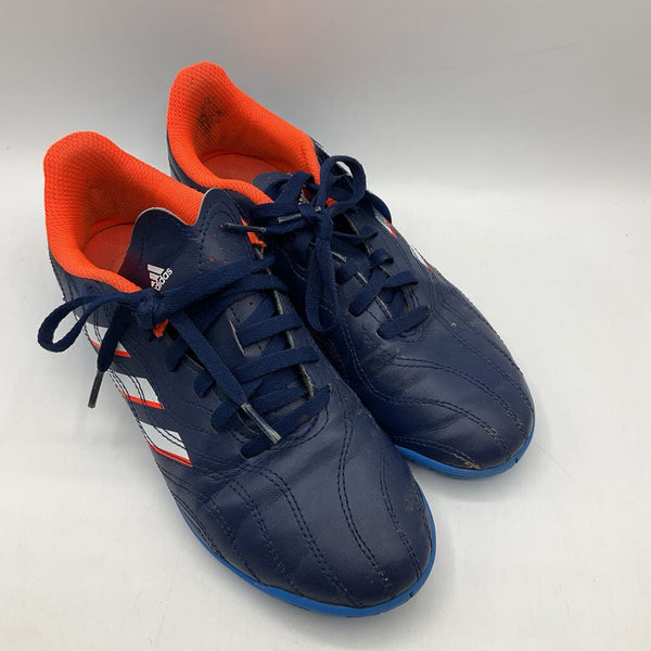 Size 4.5Y: Adidas Copa Blue & Orange Lace-up Futsal Cleats