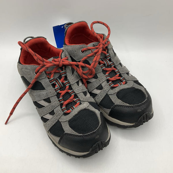 Size 4Y: Columbia Omni-Grip Waterproof Grey & Black Lace-up Hiking Shoes