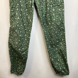 Size 14: Mini Boden Green Cheeta Print Cargo Pants