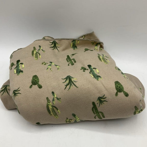 Cozys Brown Green Cacti Cloth Wrap Carrier