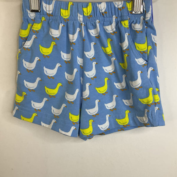 Size 4: Blossom + Sprout Light Blue Ducks Shorts