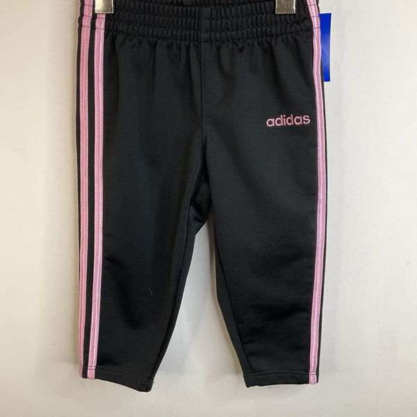 Size 12m: Adidas Black & Pink Training Pants