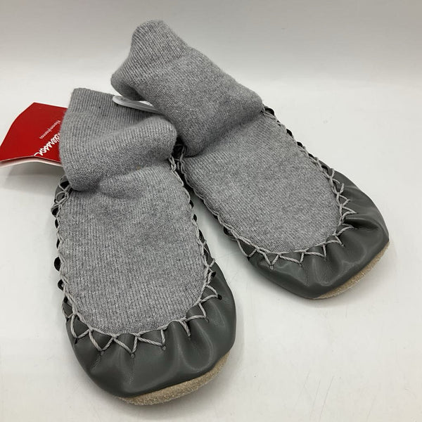 Size 7-9: Hanna Anderson Grey Slippers-NEW w/Tag