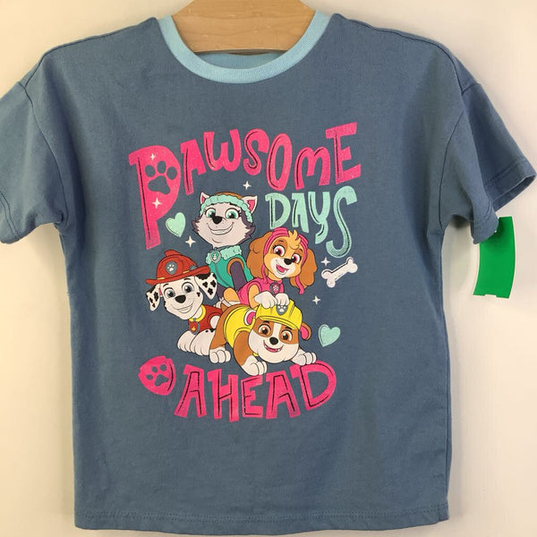 Size 3: Nickelodeon Blue "Awesome Days Ahead" Paw Patrol T-Shirt