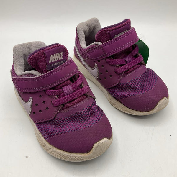 Size 6.5: Nike Magenta Velcro Sneakers