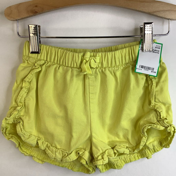 Size 4: Gap Yellow Frilled Edge Shorts