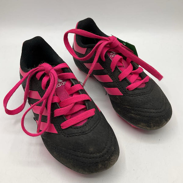 Size 10: Adidas Pink/Black Lace Up Soccer Cleats
