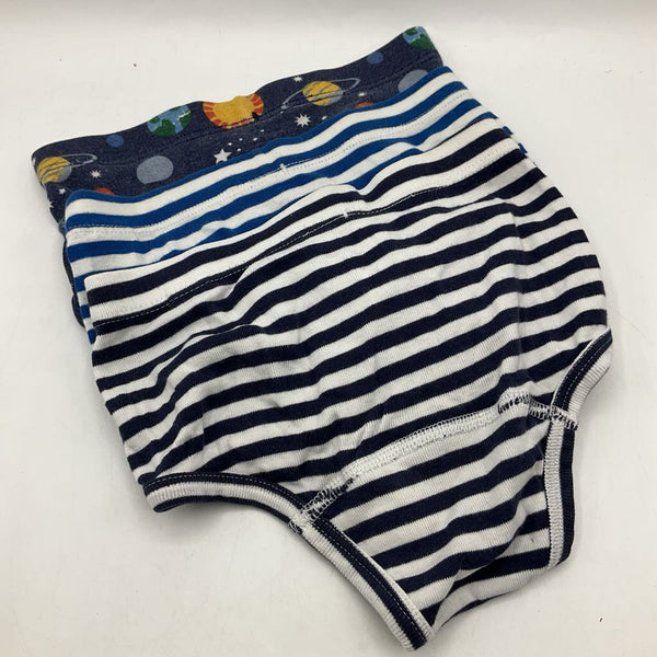 Size XS(80-90): Hanna Anderson Blue Space/Stripes 3pc Underwear