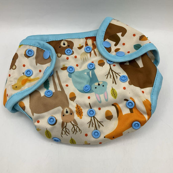 Size OS: OsoCozy Tan Deer, Fox and Bears Adjustable Diaper Cover