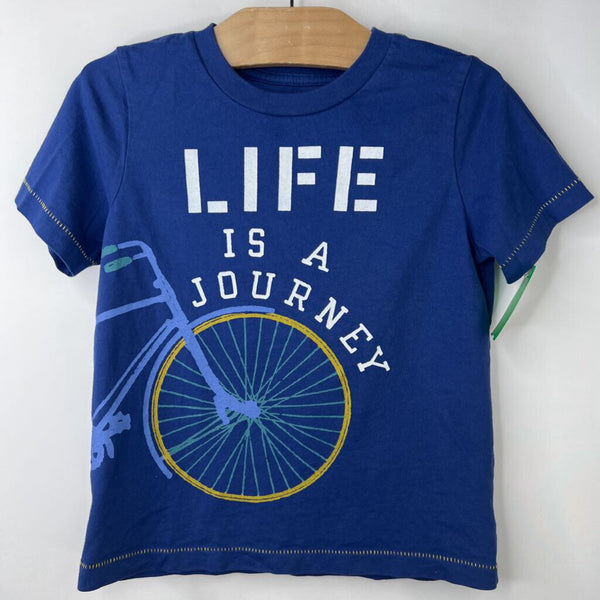 Size 3: Peek Blue 'Life is a Journey' Bicycle T-Shirt