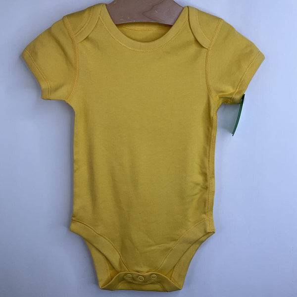 Size 6-9m: M&S Yellow Short Sleeve Onesie