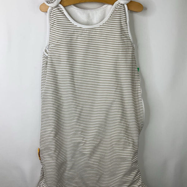 Size OS: Flink White & Taupe Striped Lined Sleepsack