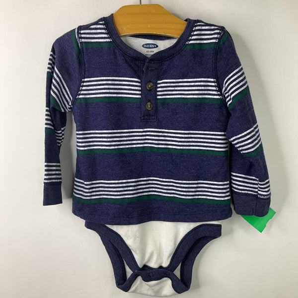 Size 12-18m: Old Navy Long Sleeve T Onesie