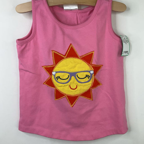 Size 5 (110): Hanna Andersson Light Pink Sun Patch Tank Top