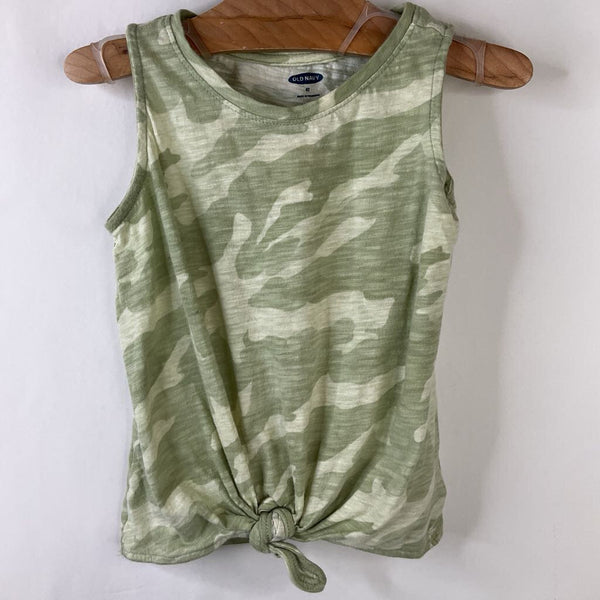 Size 4: Old Navy Green Camo Tie Tank Top