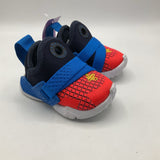 Size 4: Nike Black, Blue & Red Slip-on Sneakers