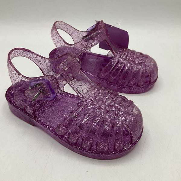 Size 5: Pink Sparkly Jelly Buckle Shoes