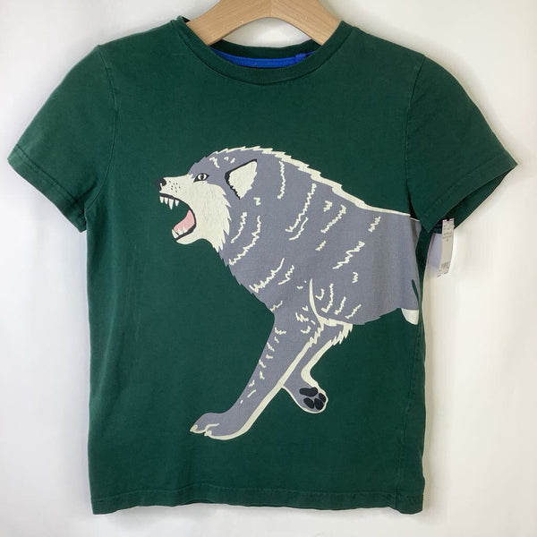 Size 9-10: Boden Green Grey Wolf T-Shirt