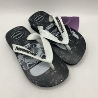 Size 7-8: Havaianas Black Darth Vader Flip-Flops