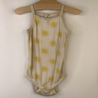 Size 18-24m: Kate Quinn Pale Yellow Suns Tank Onesie