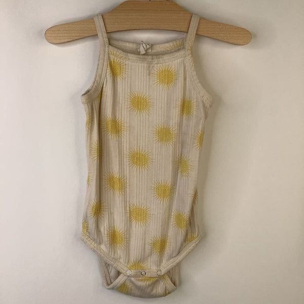 Size 18-24m: Kate Quinn Pale Yellow Suns Tank Onesie