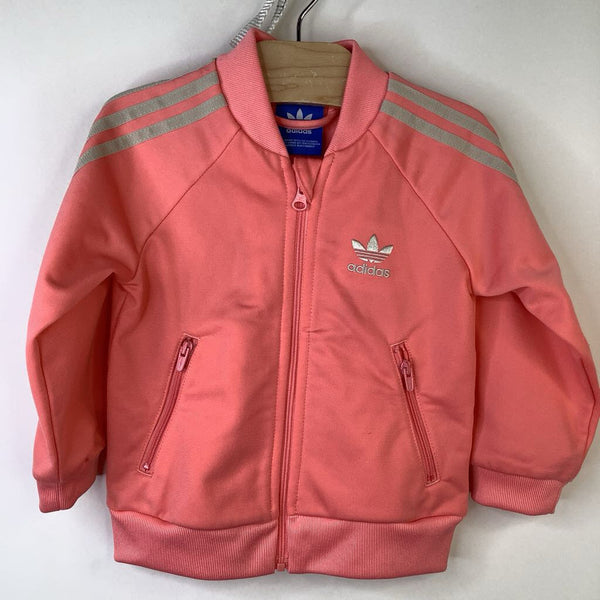 Size 9 12m Adidas Peach Zip up Jacket