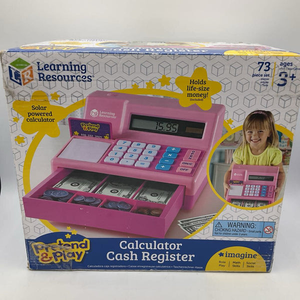 Learning Resources Pink Calculator Cash Register