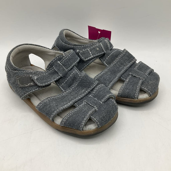 Size 10: See Kai Run Blue Demin Velcro Sandals